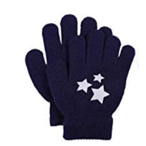 Cooraby 3 Pairs Kids Warm Magic Gloves Winter Stretchy Knit Gloves For Boys Girls