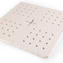 BOWERBIRD Original Anti-Fatigue Shower Stall Mat - Extra Thick and Soft Foam Material Comfortably Cushions Your Feet - Square - 4 Interlocking Tiles