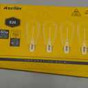 Ascher Vintage LED Edison Bulbs, 6W, Equivalent 60W, Non-Dimmable, High Brightness Warm White 2700K, ST58 Antique LED Filament Bulbs with 80+ CRI, E26 Medium Base, Clear Glass, Pack of 4