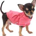 LOPHIPETS Small Dog Sweatshirt  Lightweight Cold Weather Coat  Fits 2.24.5 lbs  Chihuahuas, Yorkies & Teacups  Pink Small