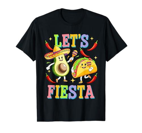 Let's Fiesta Shirt Mexican Men Women Kids Cinco De Mayo T-Shirt M