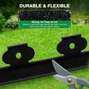 MIXC Garden Edging Border, 100FT 2 Inch Tall Plastic Landscape Edging with 150 Stakes, Flexible Tool-Free Lawn Border for Yard, Flower Bed & Landscaping