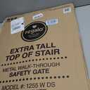 Regalo 2-in-1 Extra Tall Easy Swing Stairway and Hallway Walk Through Baby Gate, White, 24" - 40.5" Wide