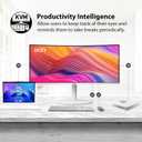msi Modern MD342CQPW 34in VA 3440 x 1440(UWQHD) Computer Monitor, 120Hz, 1800 Curved, Adaptive-Sync, HDMI, DP, USBC 98W Power Delivery, KVM, Height Adjustable, VESA, Speaker, 1ms, White