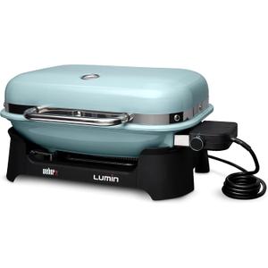 Weber® Lumin Portable Grill, Outdoor Electric Grill, BBQ Grill, Ice Blue
High‑Heat Outdoor Electric BBQ Reaching 600°F for Searing, Smoking, Steaming & Warming - Ideal for Small Spaces & Travel