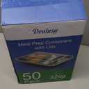 Dealusy 50 Pack (100-Piece) 32 oz Meal Prep Containers Reusable with Lids, Sturdy Leakproof & Food Safe, Microwave, Freezer, Dishwasher Safe Prep Containers, To Go Take Out Plastic Food Storage