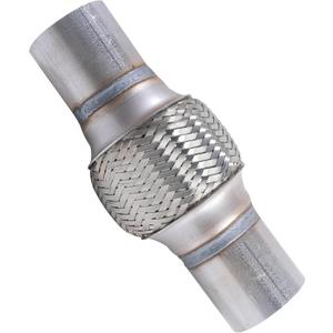 Car Exhaust Pipe,Stainless Steel Exhaust Manifold,Automobile Replacement Double Braid Heavy Duty Universal Muffler Tube,Suitable for Automobiles,Trucks,Buses,and Other Vehicles (2.25"X4"/8")