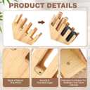 Frienda 4 Compartments Pine Wood Cup and Lid Dispenser Organizer