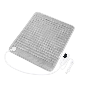 Deepsoon Heating Pad,Electric Heating Pads for Back,Neck,Abdomen,Moist Heating Pad for Shoulder,Knee,Arms,Legs,Dry/Moist Heat & Auto Shut Off,Christmas Gifts for Men and Women,Light Gray,24x20 Inch