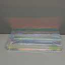 15" Nail Polish Rack Wall Mounted Floating Shelves Acrylic Paints Gel Polish Organizer and Storage with End Caps for Kid Room, Books, Nail Techs, Art Lovers, Great Display Salons, Rainbow