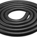 uxcell 3.8 M 20 x 25 mm PP Flexible Corrugated Conduit Tube for Garden,Office Black