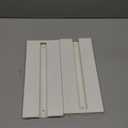 2 Pcs Wine Glass Holder Under Shelf or Cabinet Punch-free,Stemware Rack Glassware Drying Storage Hanger for Kitchen,Bar and Restaurant (White) (10 Inch 2 Pack)