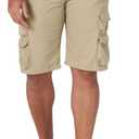 Wrangler Authentics Men's Premium Twill Cargo Short (Bennard), Camel, 42