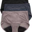 Hanes Women's Comfort, Period Underwear Pack, Light Leaks Period Panties, Light Protection Underwear, 3-Pack XL