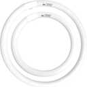 FC16T9/CW 40W and FC12T9/CW 32W Cool White Set, 16 inch T9 40 Watts Circular Bulb & 12 inch 32 Watts Round Fluorescent Light Bulbs, Circline Kitchen and Bath Light Bulb, 4100K, G10q 4 pin Prong