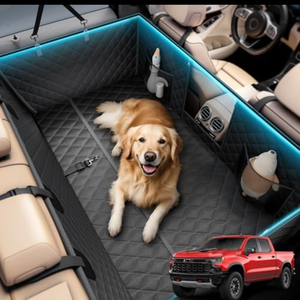 Wigoo Dog Truck Seat Cover for Back Seat, Dog Hammock with Hard Bottom Support (450lbs), Heavy Duty Waterproof Car Bed Extender for 2-4 Large Dogs, Backseat Protector for Truck/SUV, XL Size, Black Wigoo Dog Truck Seat Cover for Back Seat, Dog Hammock with Hard Bottom Support (450lbs), Heavy Duty Waterproof Car Bed Extender for 2-4 Large Dogs, Backseat Protector for Truck/SUV, XL Size, Black