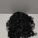 Rugelyss Long Wavy Wigs 28 Inches Natural Black Synthetic Kinky Curly Hair Wig for Women