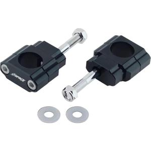 Universal Dirt Bike Handlebar Mounts- Motorcycle Handlebar Riser Mounting Kit 1-1/8" Black