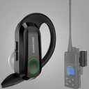 SAMCOM Wireless Earpiece with 2 Pin Dongle for FPCN30A/FPCN10A Radios, Hands-Free Wireless Headset with PTT Microphone Speaker for K Plug Walkie Talkies - Radios Not Include