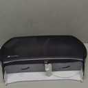 San Jamar - SJMR4000TBK R4000TBK Twin 9" Jumbo Tissue Dispenser, Black Pearl, 12" x 19" x 5.3"