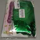 Birthday Party Decoration Set, Pink and Green Theme with Foil Backdrop for Girls, Photo Frame, 20 Balloons