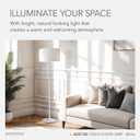 Adesso Floor Lamp, Matte White, Scratch-Proof, Corrosion Resistant, 60”, Floor Lamp, Matte White 