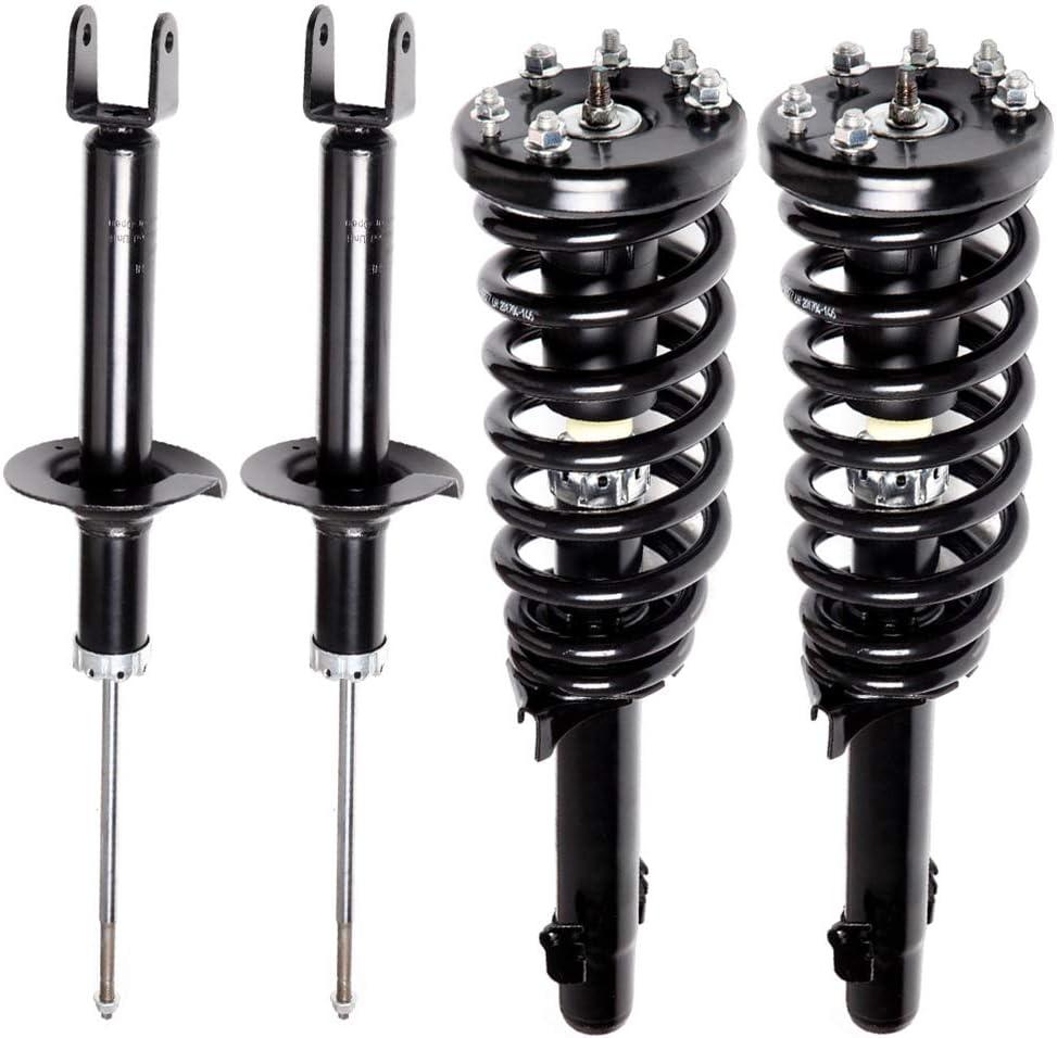 AUTOMUTO Front and Rear Pair Shocks and Struts for Honda for Accord 08-12