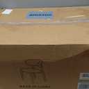 Kitchen Dining Chairs Set of 2 Modern Soft Linen Farmhouse Dining Room Chair with Metal Legs, Beige/Original