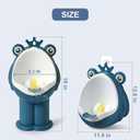 Potty Training Urinal Boy Urinal Kids Toddler Pee Trainer Bathroom Funny Baby Training PottiesDEEP Blue