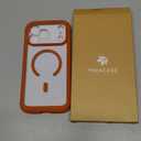 Miracase for iPhone 17 Pro Max Case 6.9" Full-Body Phone Case with Built-in Glass Screen Protector& Full Camera Protector,[Magnetic with MagSafe] Drop Proof 17 ProMax Cover, Orange