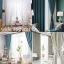 BEL AVENIR 2 Pack Curtain Tiebacks Tassel Drapery Tie-Backs Rope Handmade Holdbacks Home Office Hotel Decorative (Blue, 2 Pack)