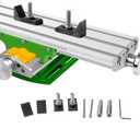 Mini Milling Machine Worktable 13 Inch Compound Slide Table Multifunction Drilling Press Working Table for Bench Drill Adjustme X-Y