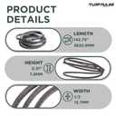 Lawn Mower Deck Belt M155525 07241600 for John Deere X300 LX176 Ariens Gravely Lawn Tractor with 38" Deck Replacement Part Accessories, 1/2 Inch x 142 3/4 Inch