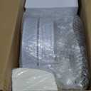 GATHER 350PCS Gold Plastic Plates - White and Gold Disposable Plastic Dinnerware Set Include 50 Dinner Plates, 50 Dessert Plate, 150 Silverware, 50 Napkins, 50 Cups for Party & Wedding