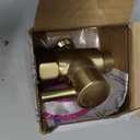 Brass Shower Arm Diverter Valve for Hand Held Showerhead and Fixed Spray Head,G 1/2 3-Way Bathroom Universal Shower System Replacement Part (Brushed Gold)