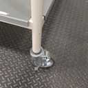 Stainless Steel Mobile Prep Table with Powder-Coated Mild Steel Frame, 
 30X48 Inches