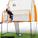 Amazon.com : Portable Volleyball Training Equipment Net System, Volleyball Practice Net with Carrying Bag, Height Adjustable for Backyard Indoor Outdoor Hitting Serving Practice : Sports & Outdoors