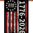 250 Anniversary Usa Garden Flags for Outside, 250 Anniversary USA Flag 1776-2026 Commemorative USA 250th Anniversary Banner 4th of July Decorations Patriotic Yard Sign Double-Sided Waterproof House Flag 28x40 Inch 250 Year American Flag