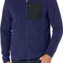 Amazon Essentials Men's Full-Zip Fleece Jacket (Black), XS