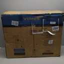 VIANIS 3-Head Outdoor Lamp Post Light with Outlet, Black Dusk to Dawn Outdoor Post Lights Hard Wired for Garden, Waterproof Triple-Head Outside Street Lamp Post Sconce for Yard Backyard Doorway House