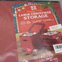 Holiday Cheer Premium Christmas Ornament Storage with 8 Tray  Christmas Storage Container with Dividers Perfect for Holiday Decorations Fits 128 Holiday Ornaments  Tear-Proof Fabric (Large, Red)