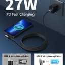 USB C to Lightning Cable 10FT [Apple MFi Certified] 3Pack Long iPhone Charger Cable 90 Degree i Phone Fast Charging Nylon Braided USB Lightning Cable for iPhone 14/13/12/11/Pro/Max/Plus/8/7/6/5S