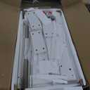 72 Inch High Kitchen Pantry Storage Cabinet, Cupboard Storage Cabinet with 1 Drawer, 2 Cabinets, 3 Adjustable Shelves, 4 Door Shelves, Freestanding Cupboard for Dining Room Living Room, Kitchen (White)