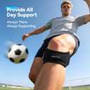 AGPTEK Plus Size Knee Brace for Women & Men, Pain Relief Patella Tendon Knee Strap 2 Pack, Adjustable Knee Support Band for Running Weightlifting Baseball Tennis Volleyball Jogging Bicycle Climbing, 11.02-20.87in
