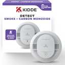 Kidde Smoke and Carbon Monoxide Detector, AA Battery Powered with LED Status Lights, 85 dB Alarm, 5 inches, 30CUDR, 1 Pack