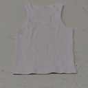 Artfish Women Casual Basic Sleeveless High Neck Rib-Knit Y2k Crop Tank Top (Small, White)