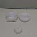 49 Feet Clear Weather Stripping Door Seal, Draft Seal Tape for Doors, Silicone Draft Seal Insulation Tape Strip, Under Door Seal Strip for Window and Door Bottom 3 Rolls Total 49ft (Width 35mm)