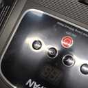 HOSPAN Collapsible Foot Spa with Heat, Bubble, Red Light, and Temperature Control, Foot Bath Massager with 8 Shiatsu Massage Rollers, Pedicure Foot Spa for Relaxation and Stress Relief, Black