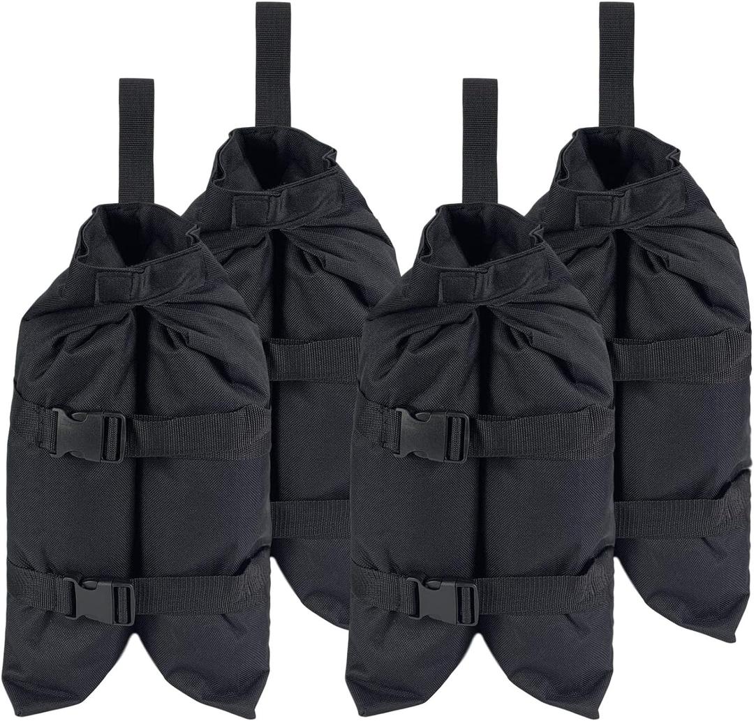 Canopy Weights Bag(192lbs) Set of 4, 1680D Heavy Duty Pop Up Tent Weights Sand Bags for Instant Outdoor Sun Shelter Canopy Patio Umbrella