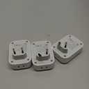 TESSAN European Travel Plug Adapter USB C 3 Pack, US to Europe Plug Adaptor with 4 AC Outlets 3 USB Charging Ports, Type C Power Adapter for USA to EU Euro Spain France Iceland Italy Germany Greece